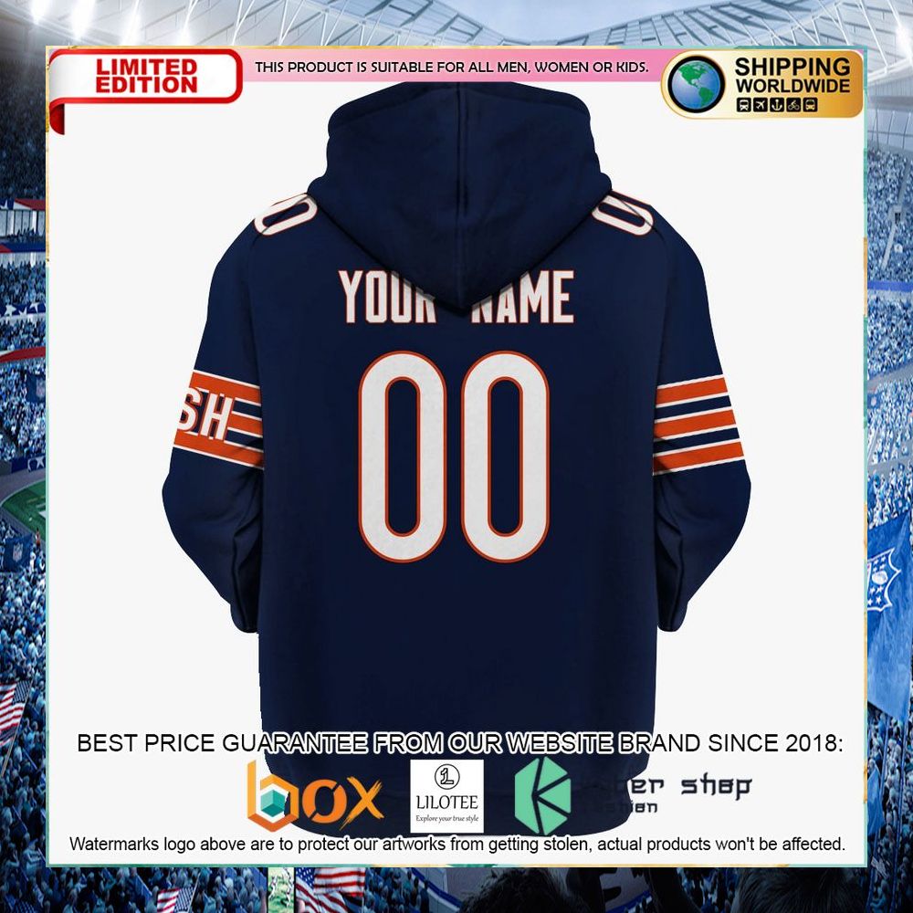 nfl bears personalized chicago bears hoodie shirt 2 725