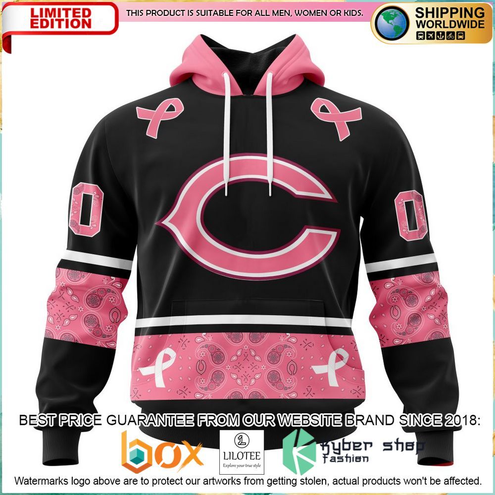 nfl chicago bears breast cancer personalized hoodie shirt 1 614