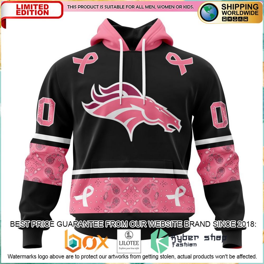 nfl denver broncos breast cancer personalized hoodie shirt 1 787