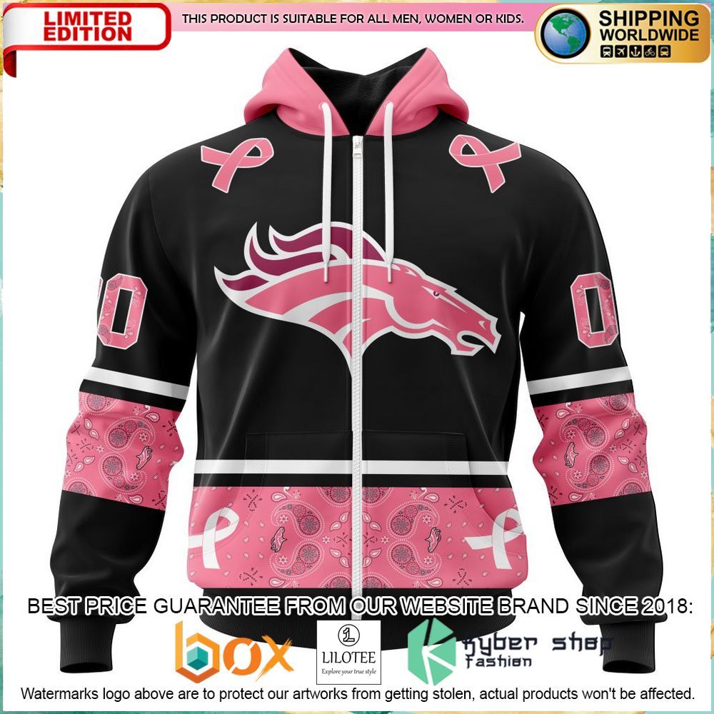 nfl denver broncos breast cancer personalized hoodie shirt 2 45