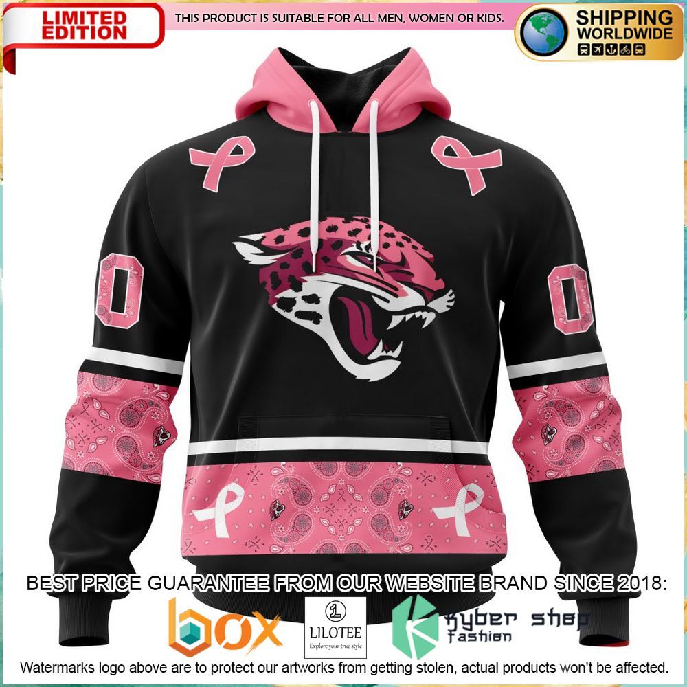 nfl jacksonville jaguars breast cancer personalized hoodie shirt 1 429