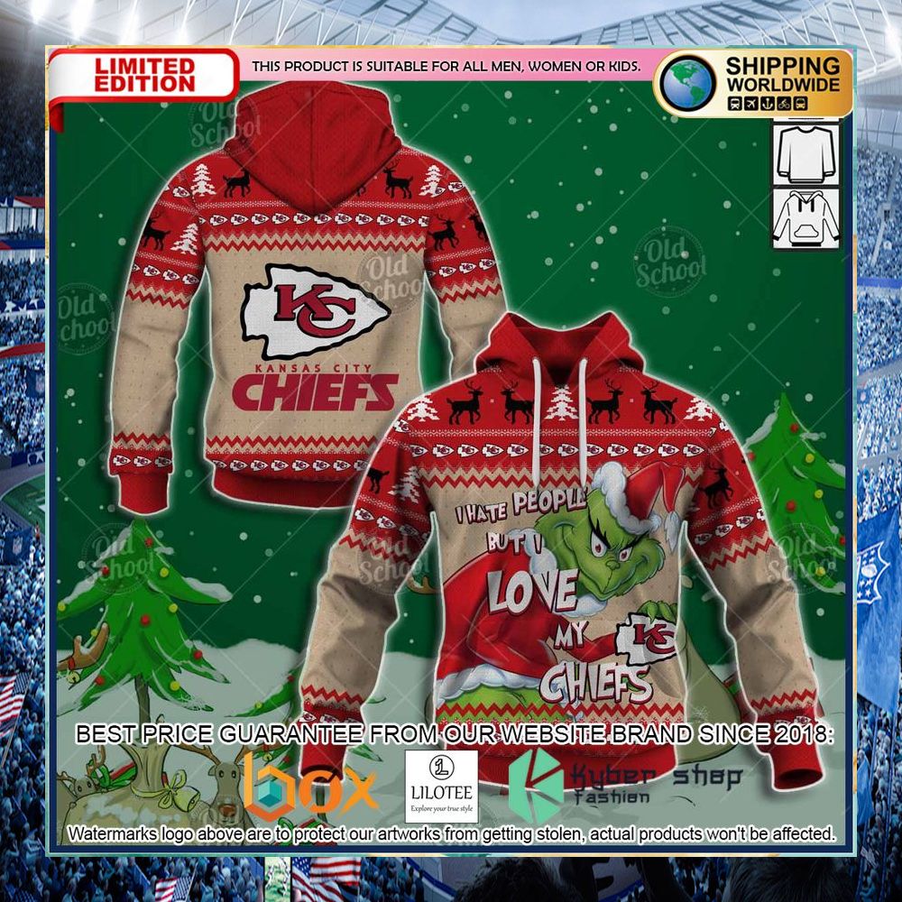nfl kansas city chiefs grinch i hate people but love chiefs hoodie shirt 1 52