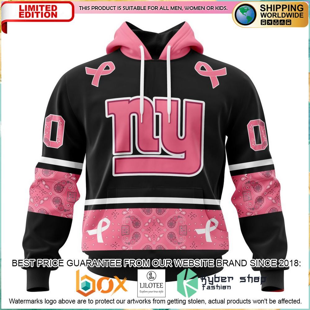 nfl new york giants breast cancer personalized hoodie shirt 1 806