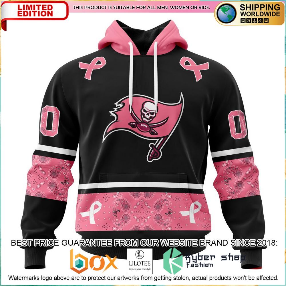 nfl tampa bay buccaneers breast cancer personalized hoodie shirt 1 135