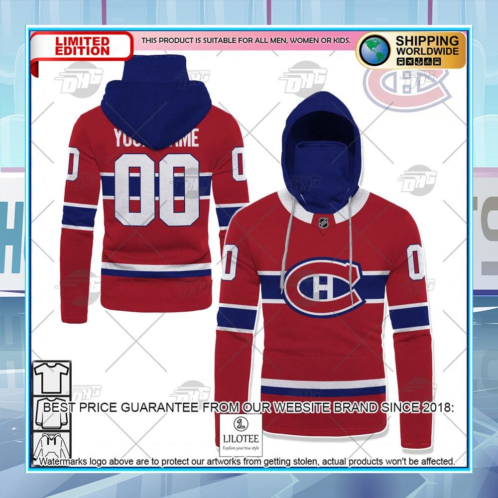 nhl montreal canadiens 2022 red home custom shirt hoodie 2 818