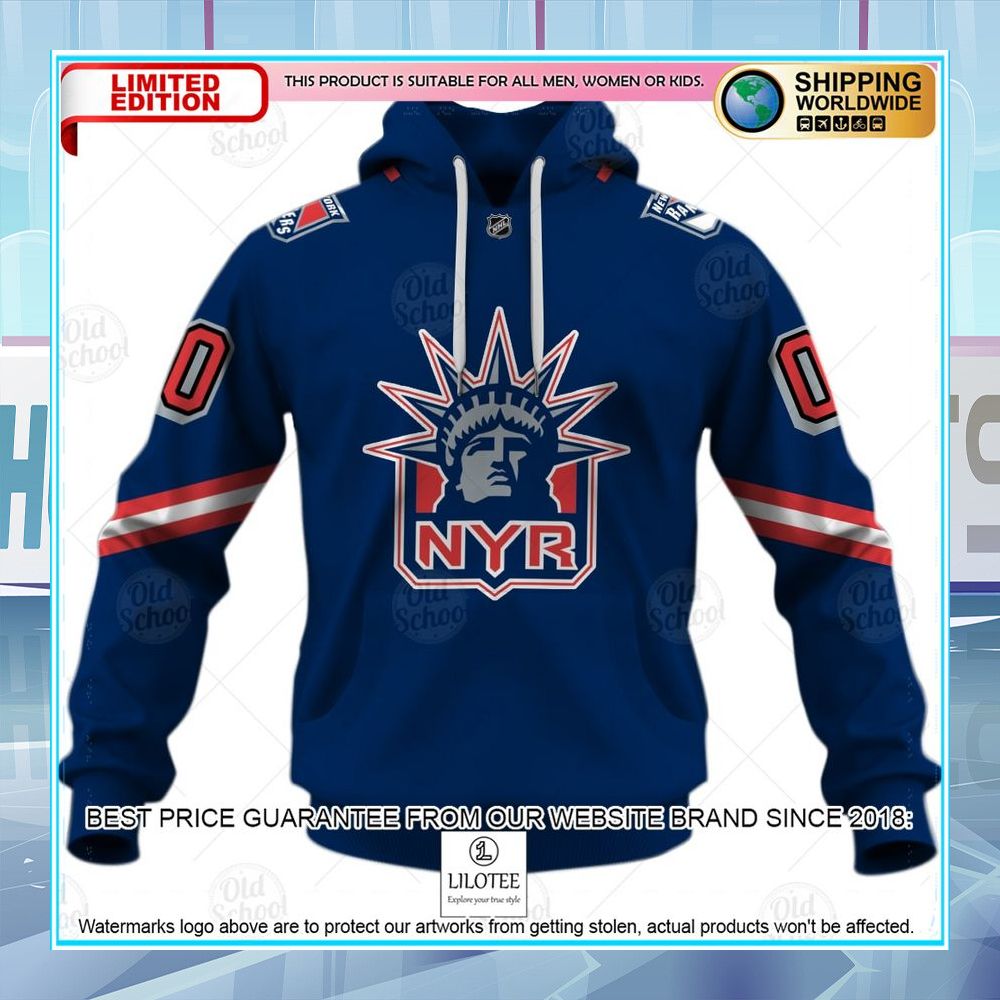nhl new york rangers reverse retro alternate custom shirt hoodie 2 705