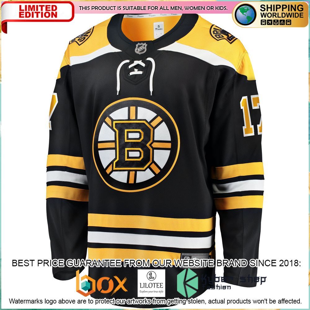 nick foligno boston bruins home breakaway black hockey jersey 2 823