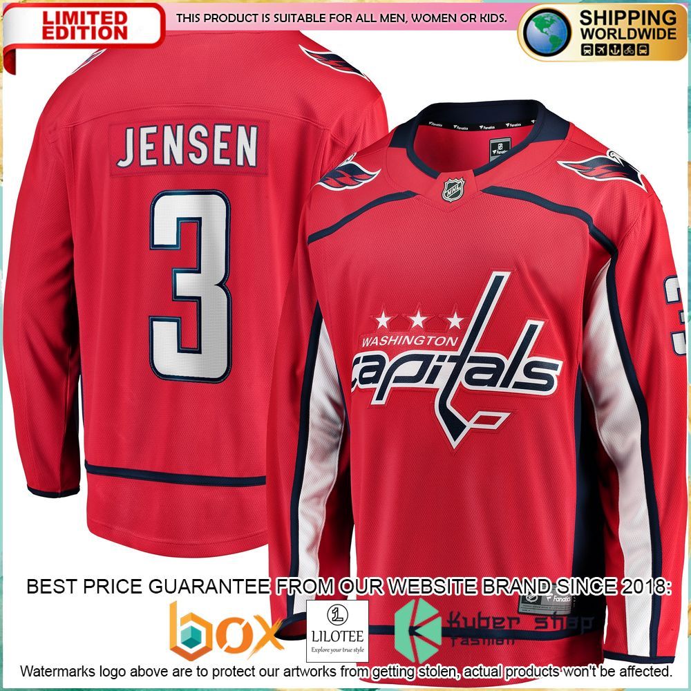 nick jensen washington capitals replica red hockey jersey 1 868