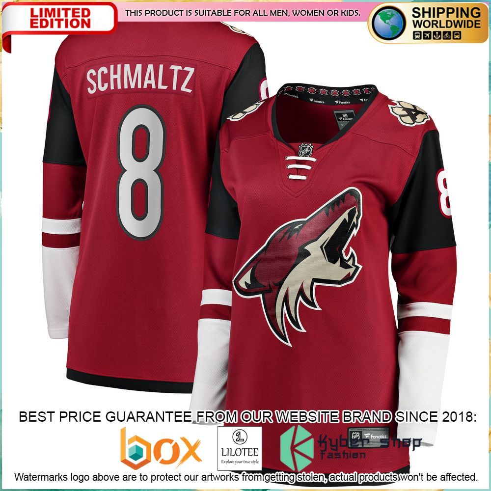 nick schmaltz arizona coyotes womens home breakaway garnet hockey jersey 1 658