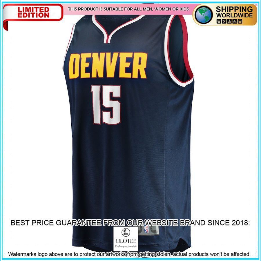 nikola jokic denver nuggets player navy basketball jersey 2 409