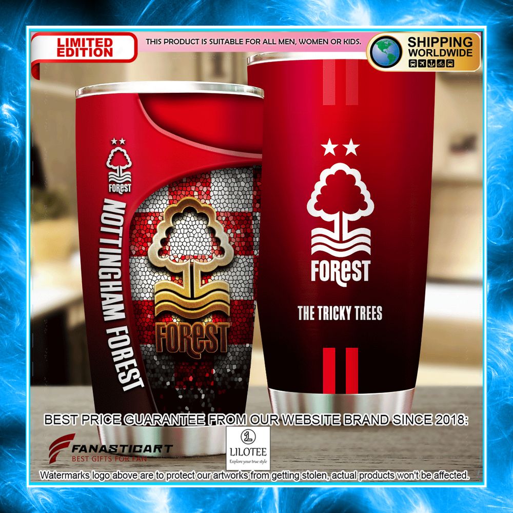 nottingham forest fc the tricky trees tumbler 1 77