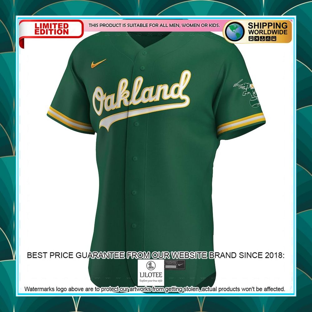 oakland athletics nike team kelly green baseball jersey 2 392