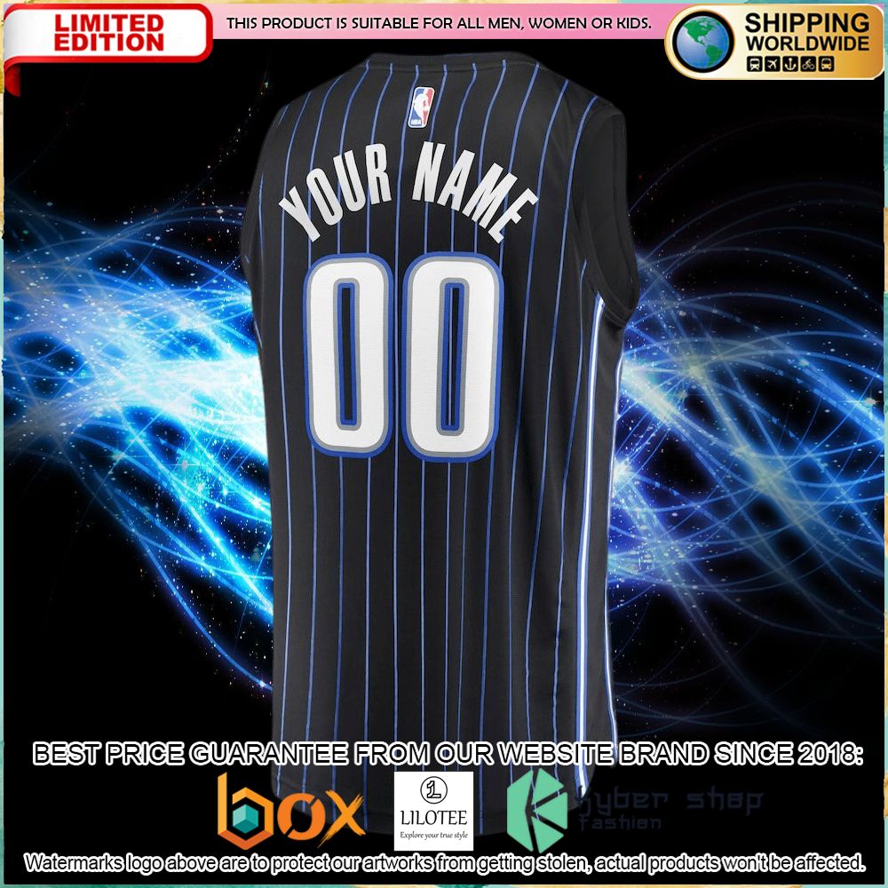Orlando Magic Custom Black Basketball Jersey - LIMITED EDITION 6 orlando magic custom black basketball jersey 3 520