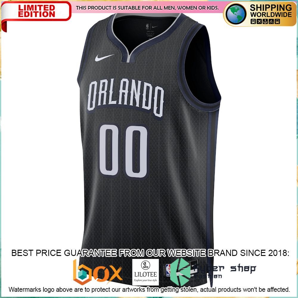 orlando magic nike 2022 23 custom black basketball jersey 2 180