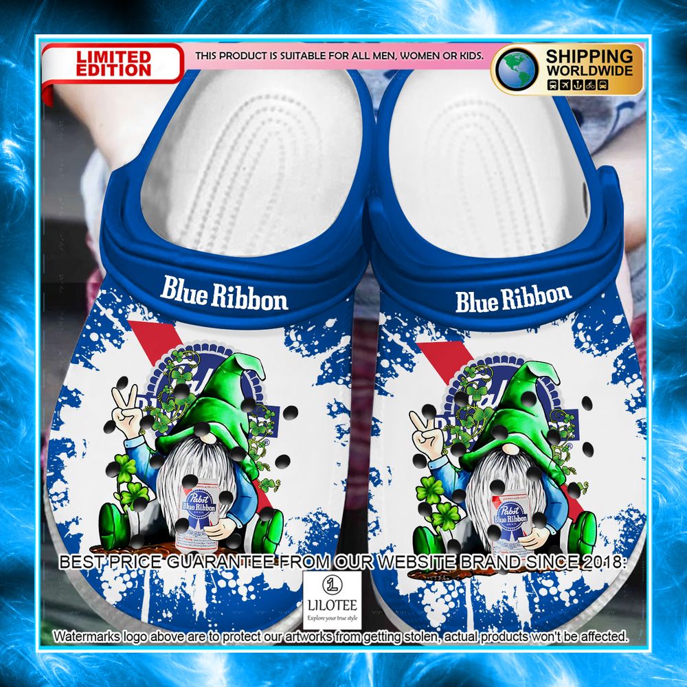 pabst blue ribbon gnomes crocs shoes 1 485
