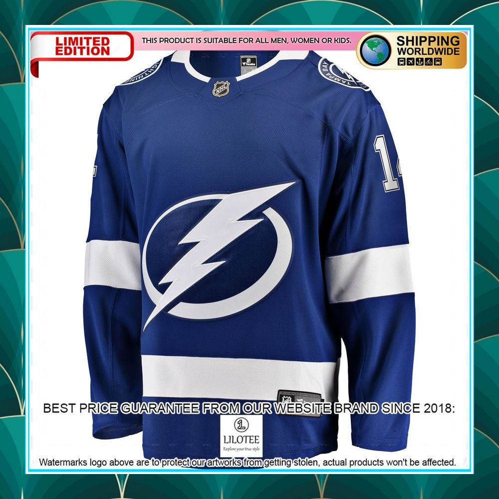 pat maroon tampa bay lightning replica blue hockey jersey 2 821
