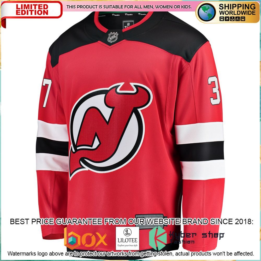 pavel zacha new devils red hockey jersey 2 422