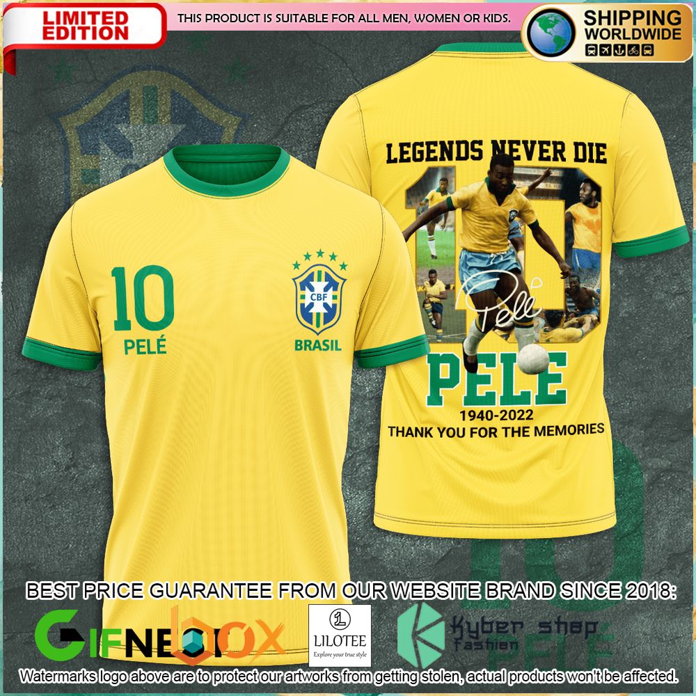 pele brazil legend never die shirt hoodie 1 888