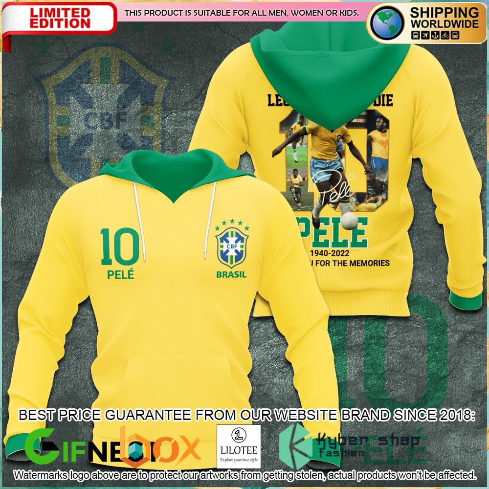 pele brazil legend never die shirt hoodie 2 412