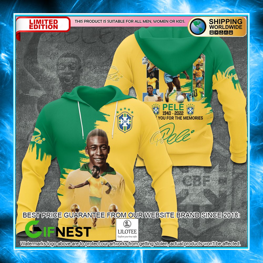 pele brazil thank you for the memories shirt hoodie 2 304