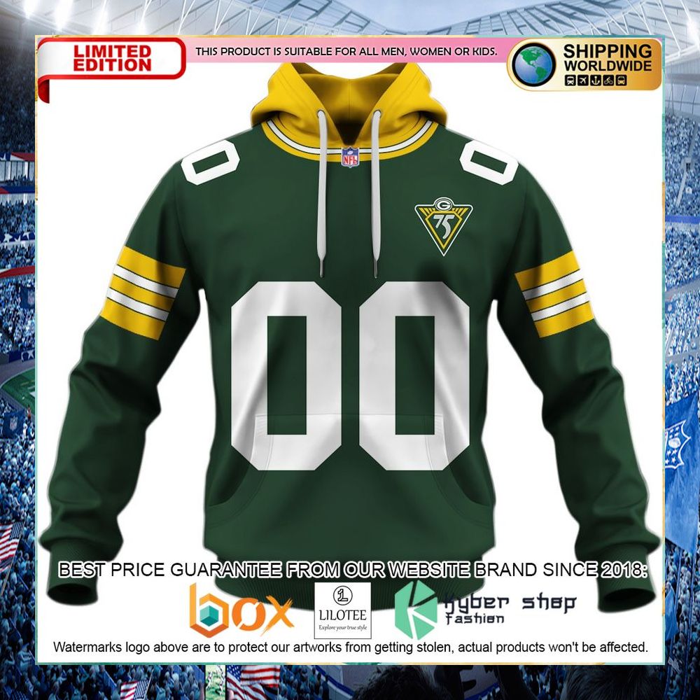 personalized 1993 1994 green bay packers 75th anniversary hoodie shirt 1 222