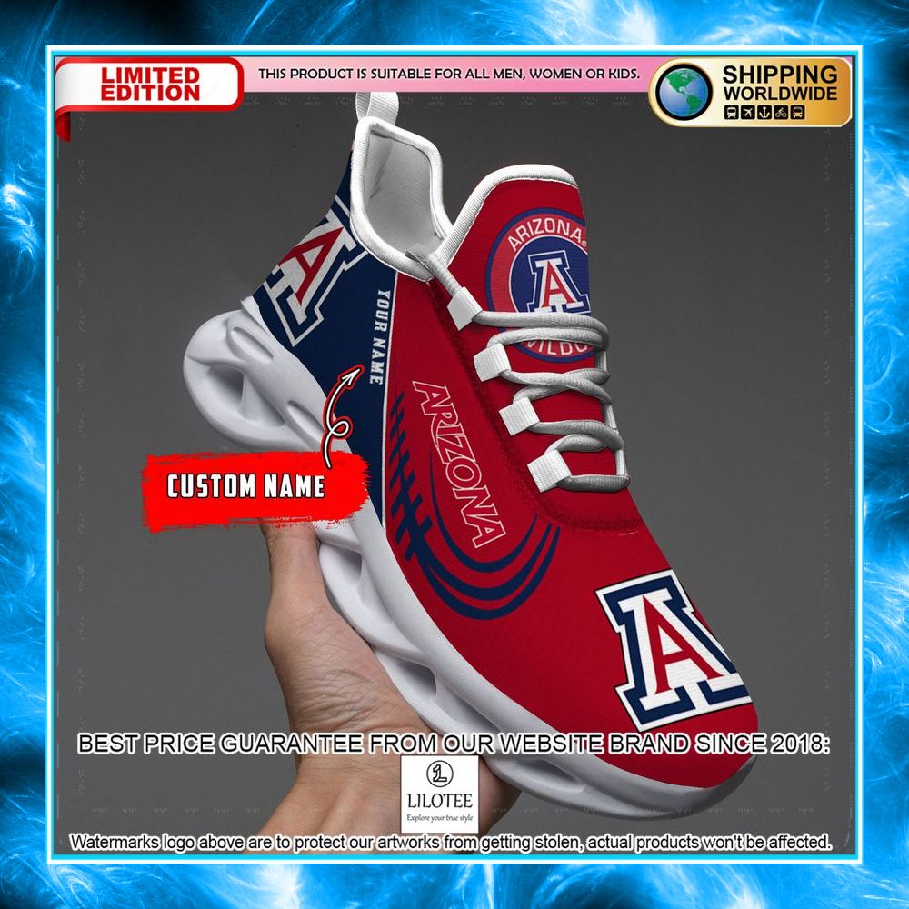 personalized arizona wildcats max soul shoes 1 957