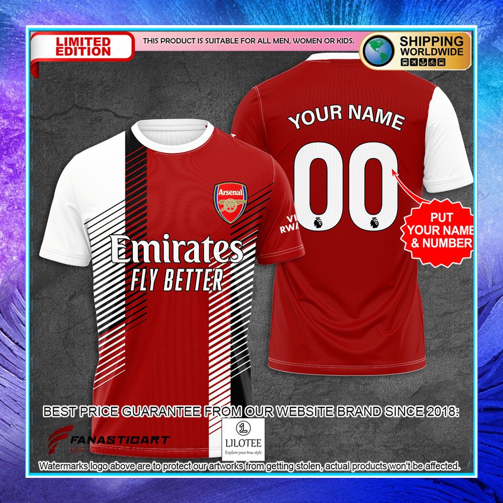 personalized arsenal fc fly better hoodie shirt 1 462