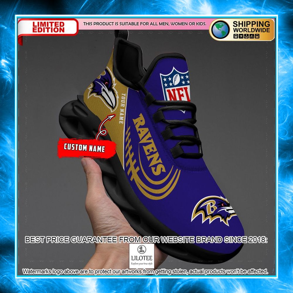 personalized baltimore ravens max soul shoes 1 792