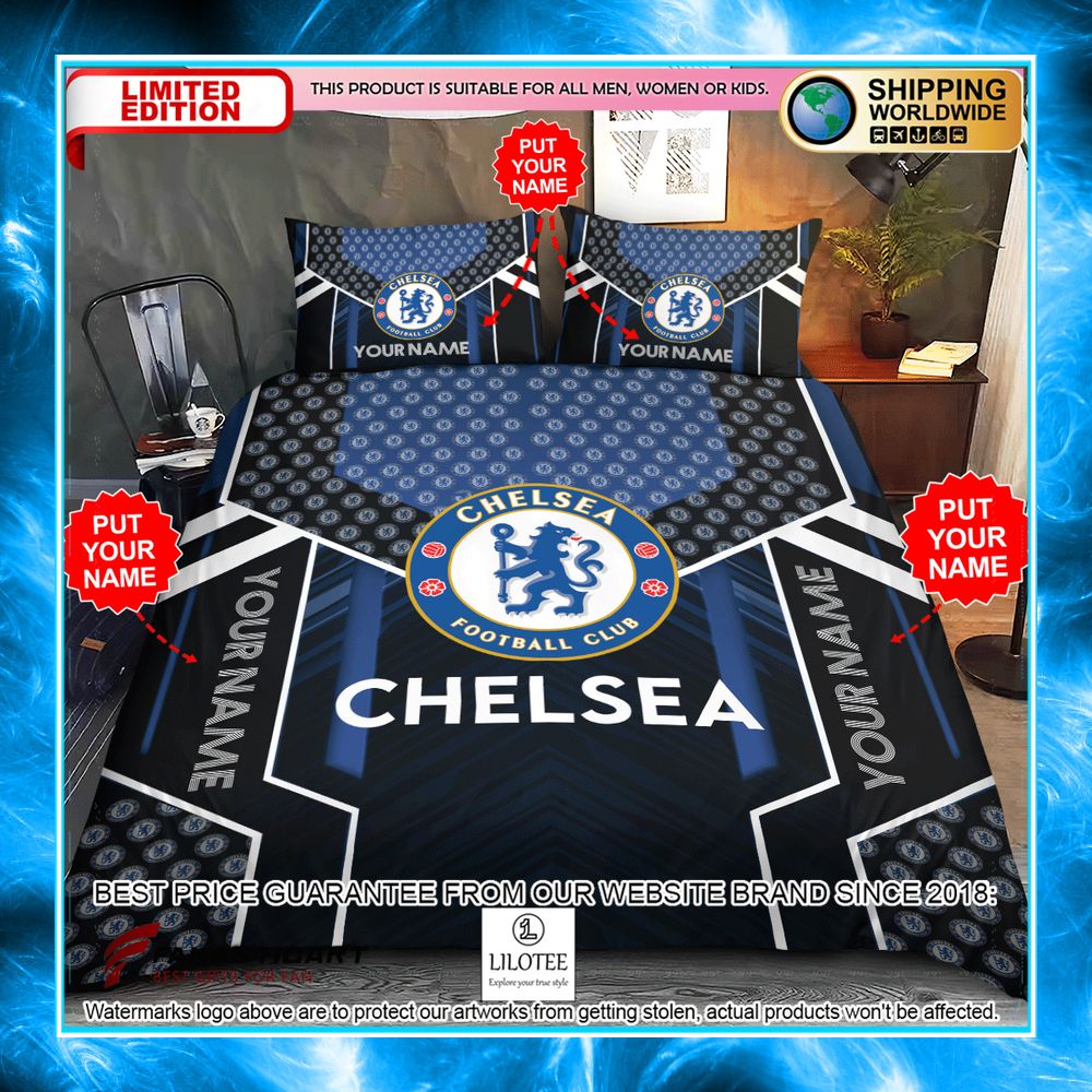 personalized chelsea fc bedding set 1 206