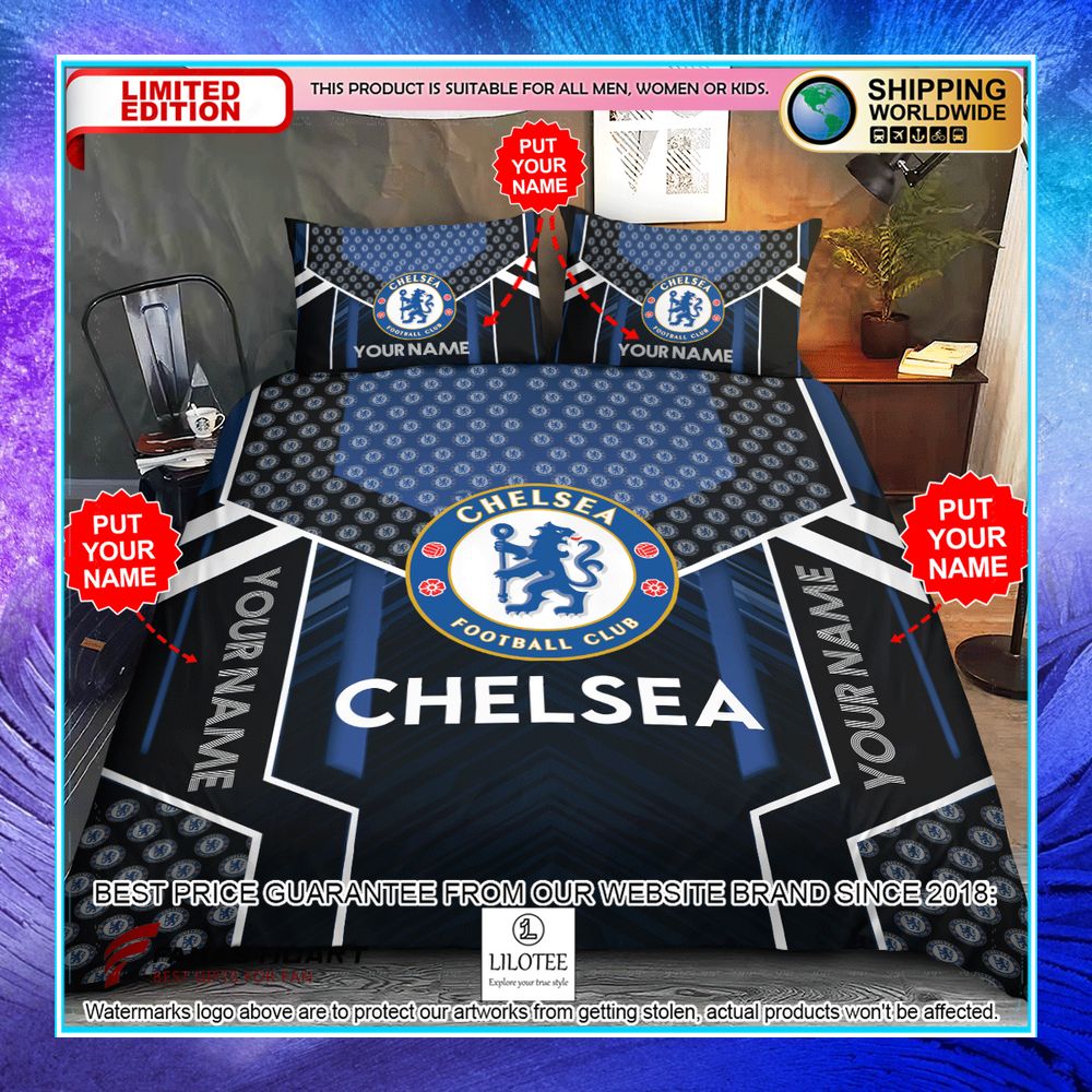 personalized chelsea fc bedding set 1 318
