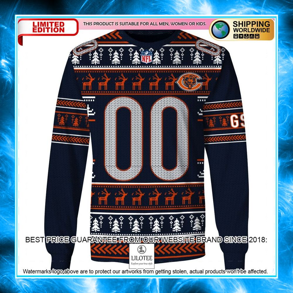 personalized chicago bears 3d shirt hoodie 3 827