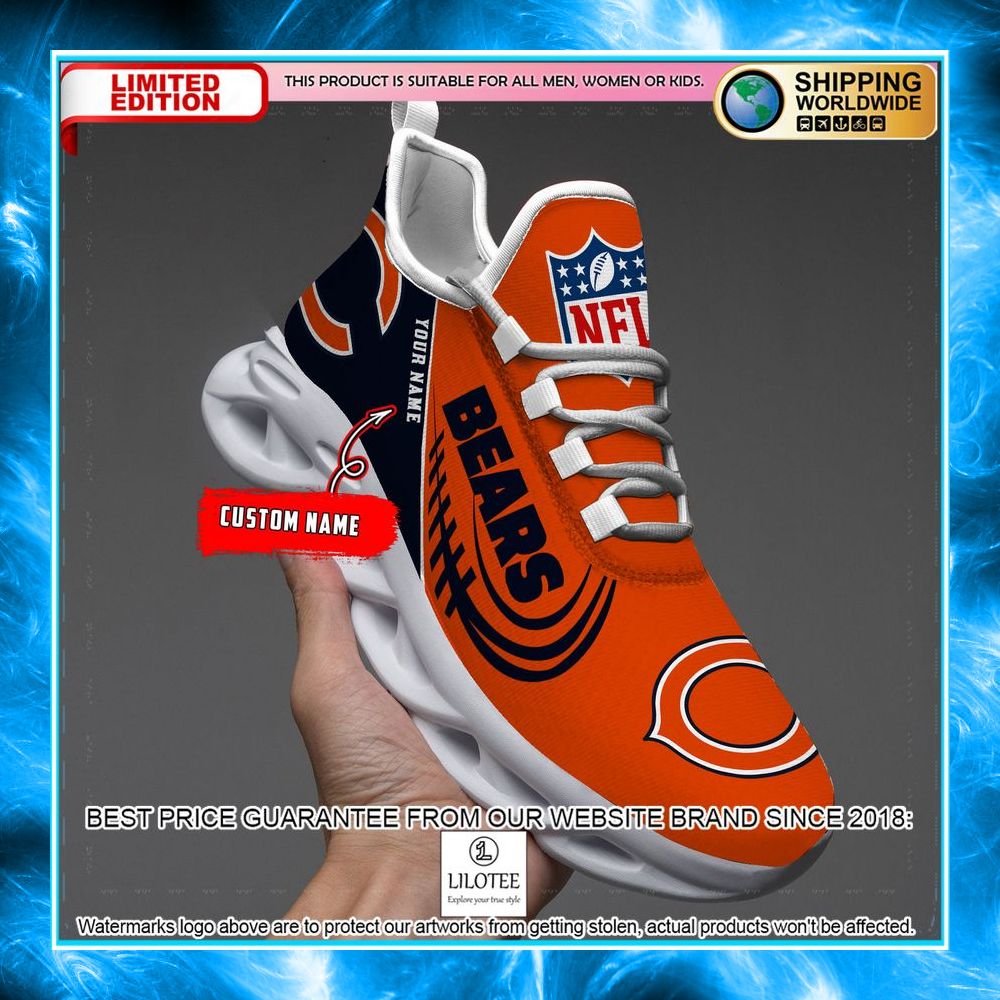 personalized chicago bears max soul shoes 1 656
