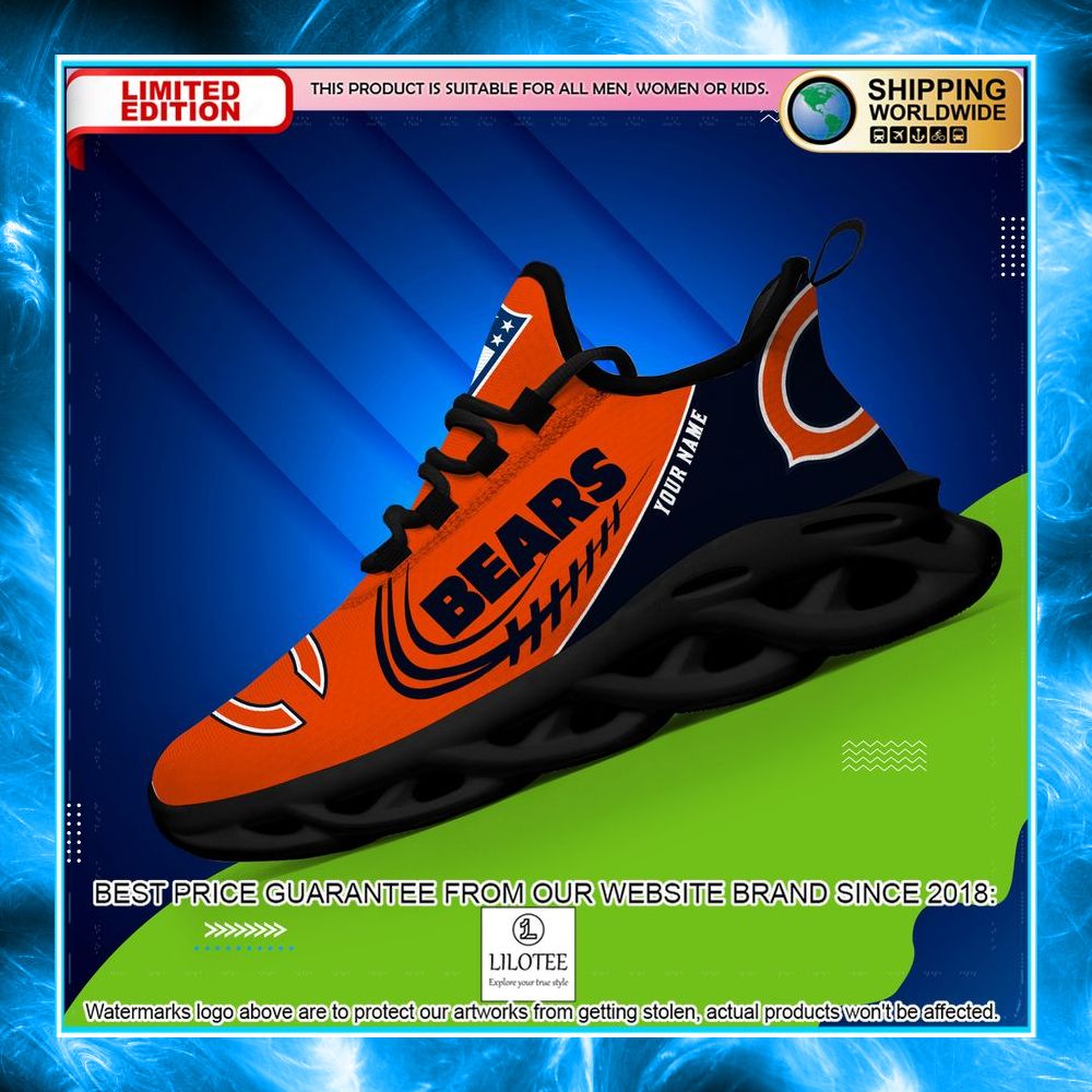personalized chicago bears max soul shoes 2 71