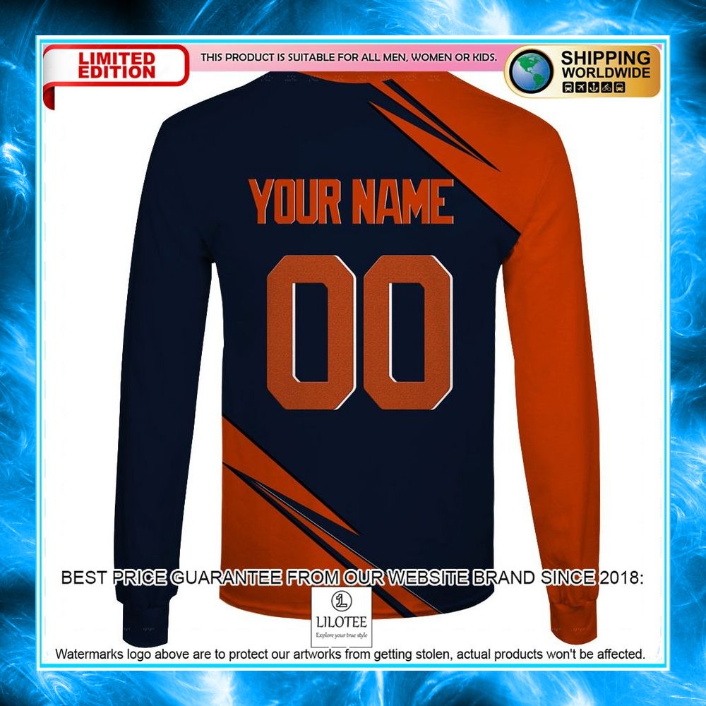 personalized chicago bears nfl orange 3d shirt hoodie 7 135