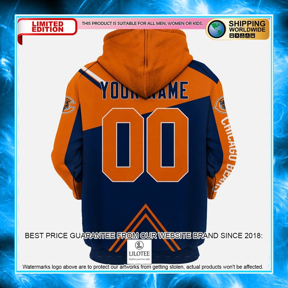 personalized chicago bears orange 3d shirt hoodie 5 979