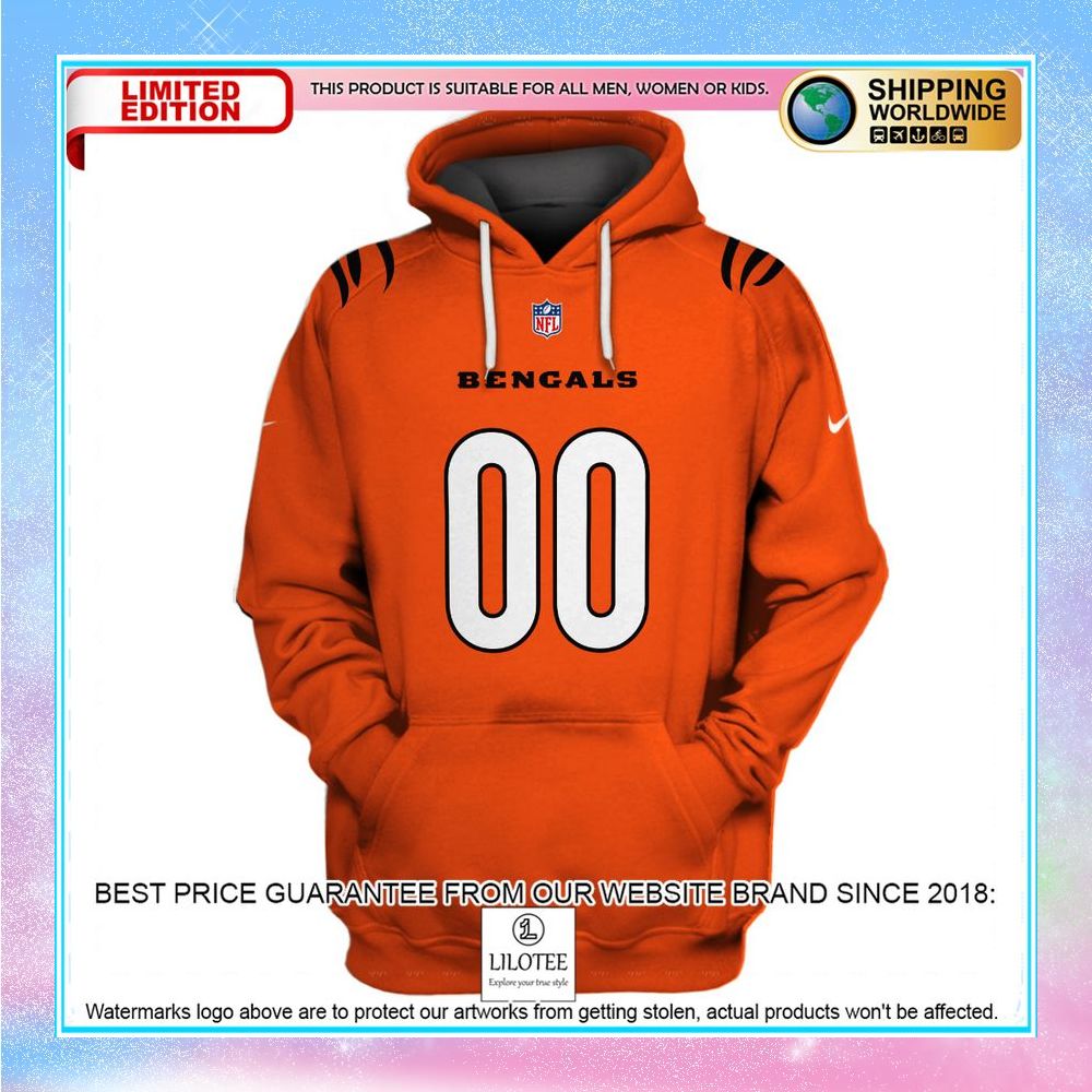 personalized cincinnati bengals orange shirt hoodie 2 573