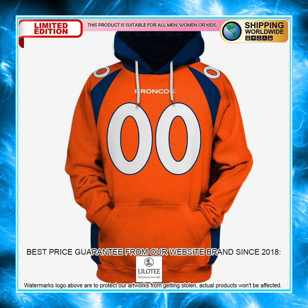 personalized denver broncos 3d shirt hoodie 1 418