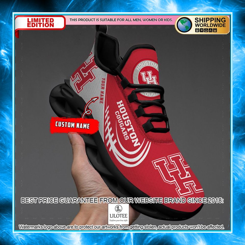 personalized houston cougars max soul shoes 2 386