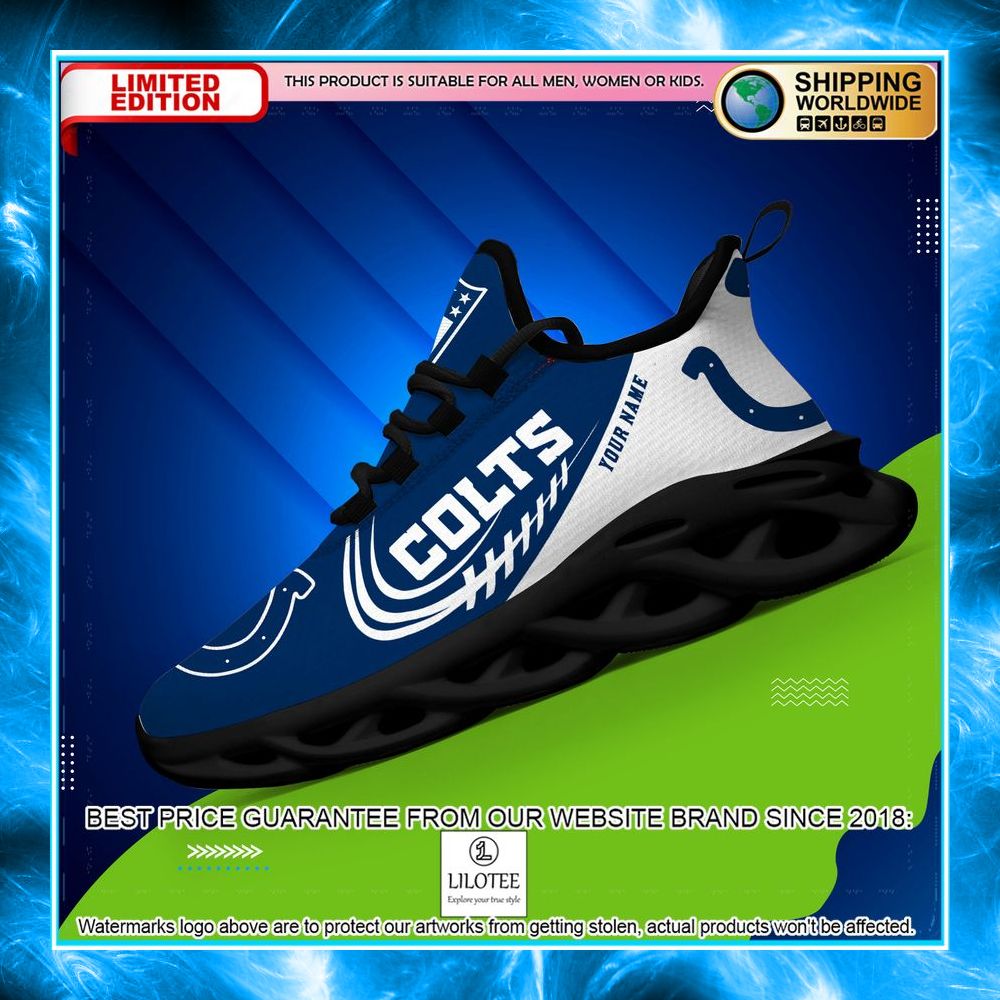 personalized indianapolis colts max soul shoes 2 744