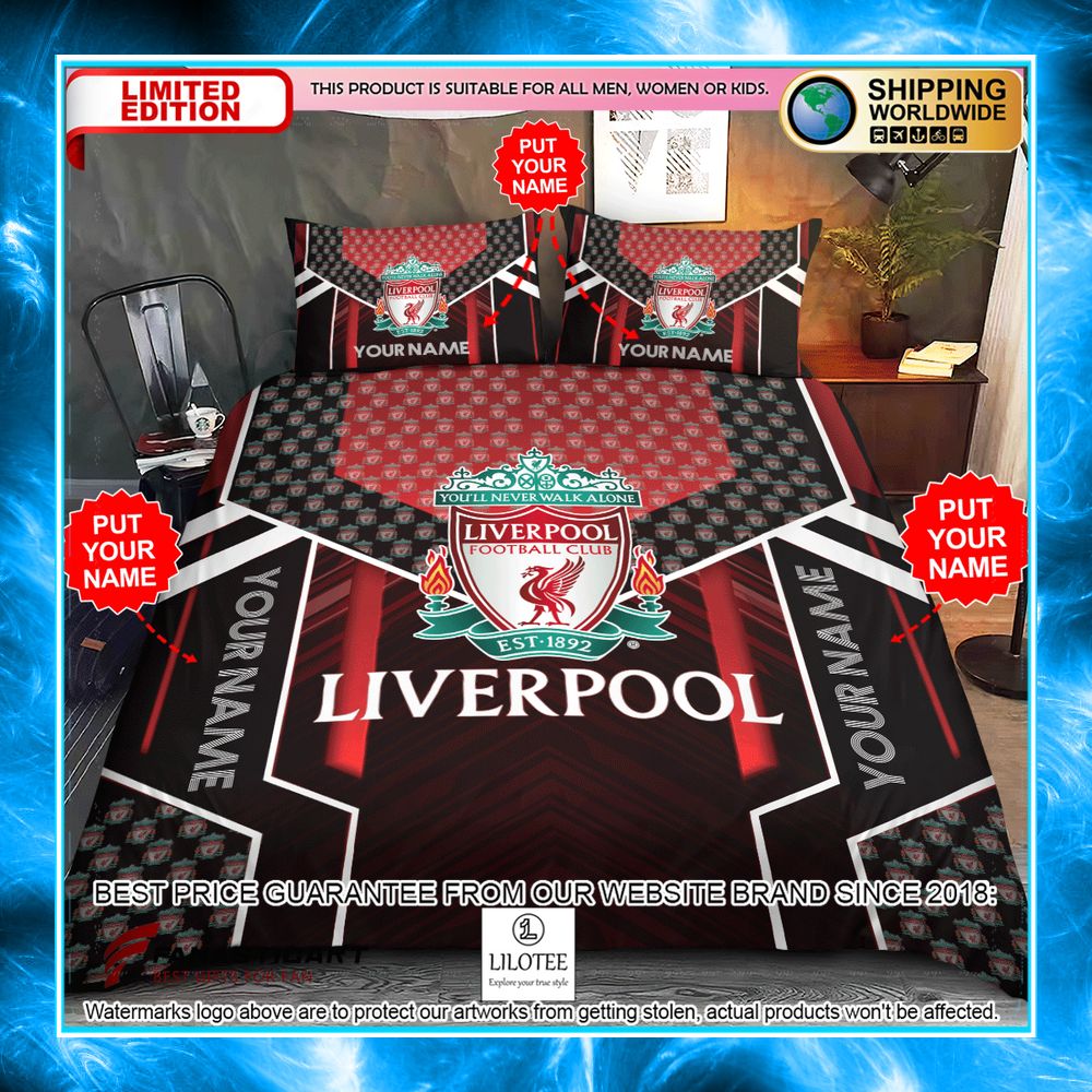 personalized liverpool fc bedding set 1 147