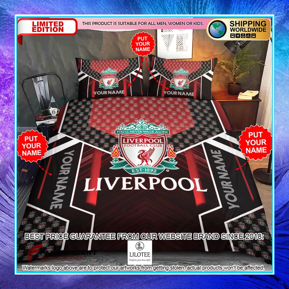 personalized liverpool fc bedding set 1 549