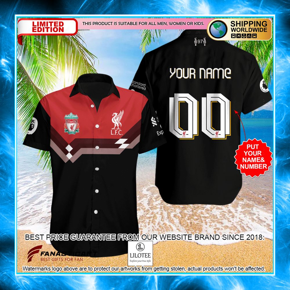 personalized liverpool fc black hawaiian shirt 1 394