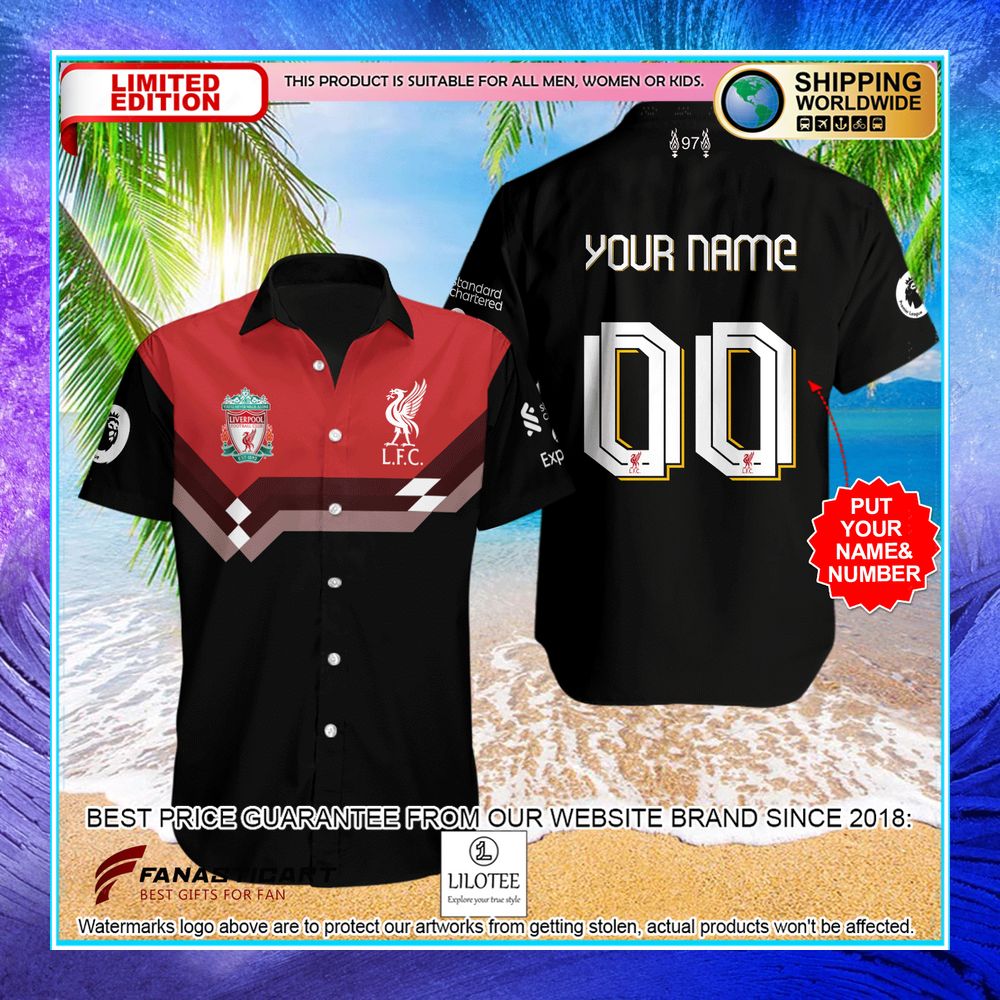 personalized liverpool fc black hawaiian shirt 1 808