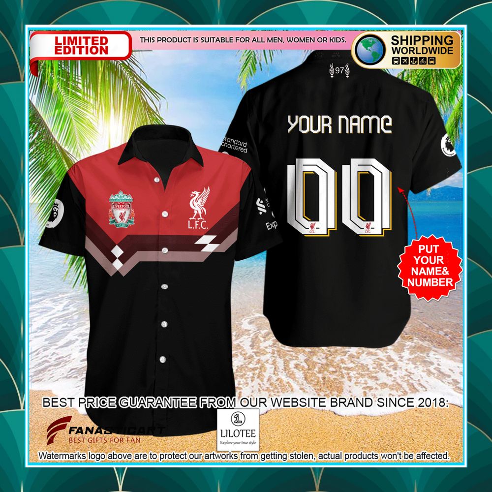 personalized liverpool fc black hawaiian shirt 1 917