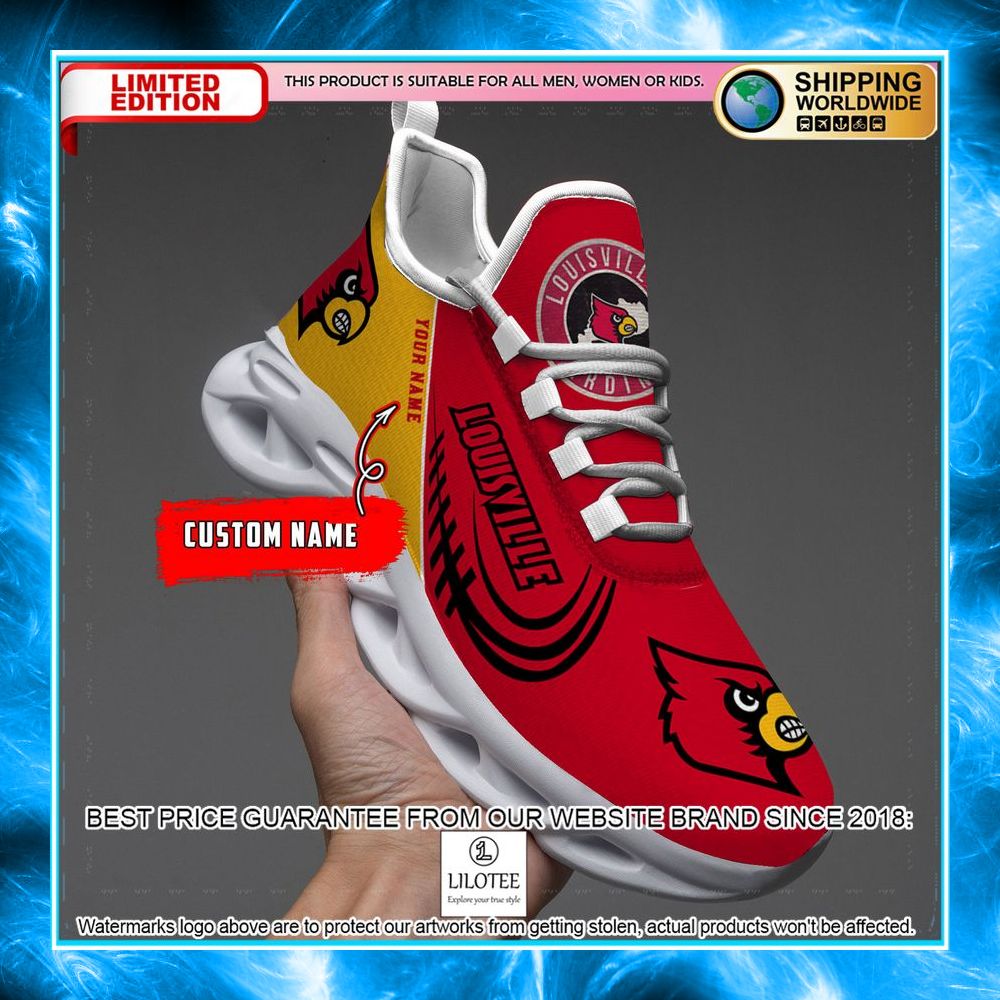 personalized louisville cardinals max soul shoes 1 280