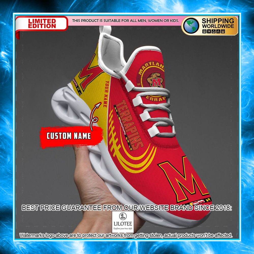 personalized maryland terrapins max soul shoes 1 116
