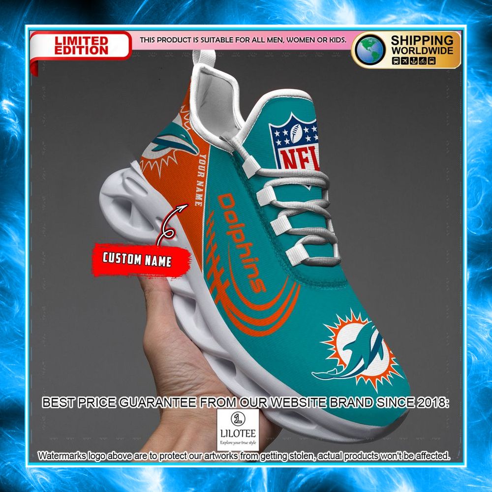 personalized miami dolphins max soul shoes 1 478