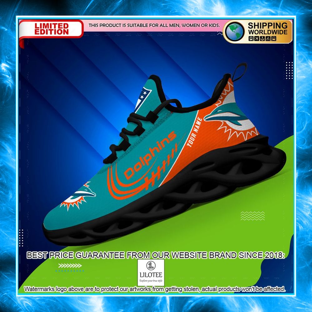 personalized miami dolphins max soul shoes 2 439
