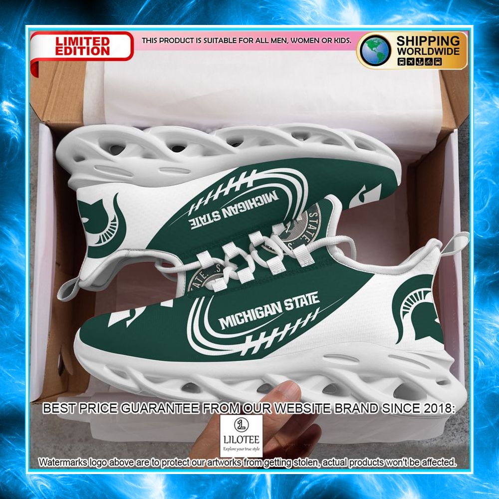 personalized michigan state spartans max soul shoes 2 805