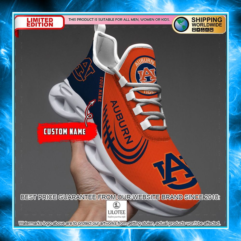 personalized ncaa teams auburn tigers max soul shoes 1 543